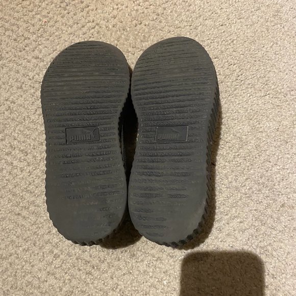 Fenty Puma Black Patent Cracked Leather Creepers - Picture 5 of 7